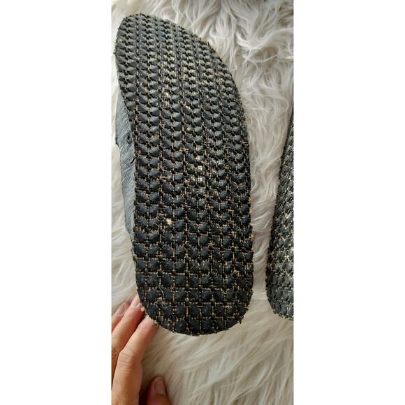 4028)Day Five Baja Black Marled Memory Foam Canvas Casual Slip On Shoes Sz US11 - Picture 6 of 9